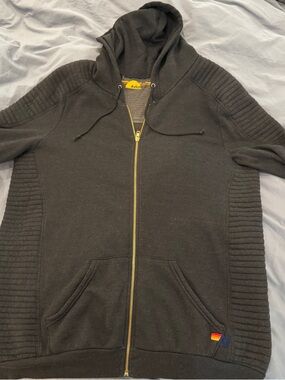 Aviator Nation Moto Sleeve/Sides Hoodie in Black - XXL - Great Condition. Rare!